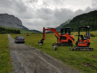 Bagger 1.7to und 4to, Sunbüel
