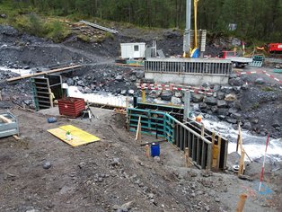 Schalung Brücke Öschibach