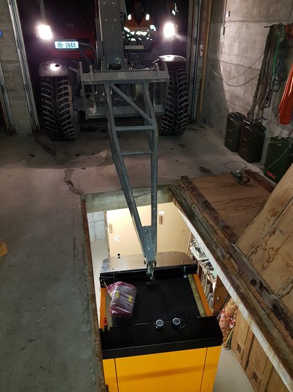 Giraff mit Spitz Heizung